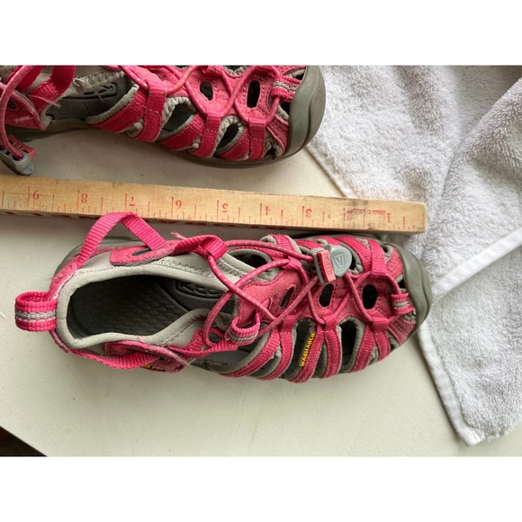 Kid’s Keen Whisper Waterproof Sandals Size 1 Honeysuckle Pink - Picture 8 of 9